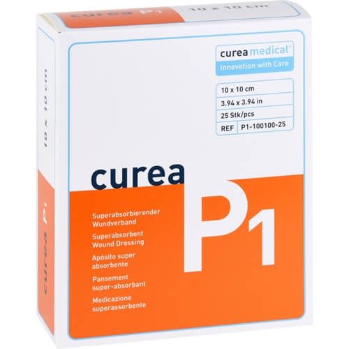 CUREA P1 duo superabsorb.Wundaufl.ste.10x10 cm